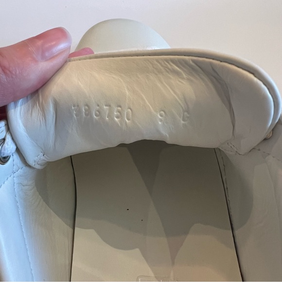 Gucci Ace Embroidered Low-Top Sneakers in White with Navy&Red - Men size US 9.5 - Picture 6 of 16